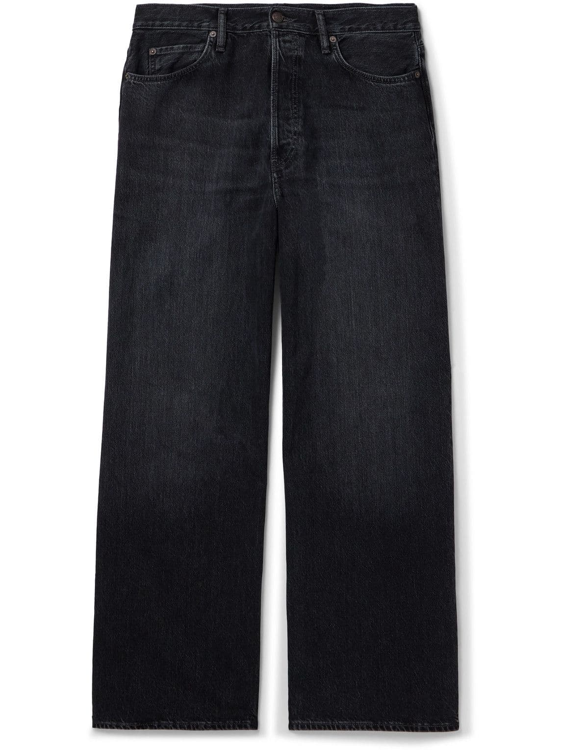 Straight Cut Black Denim