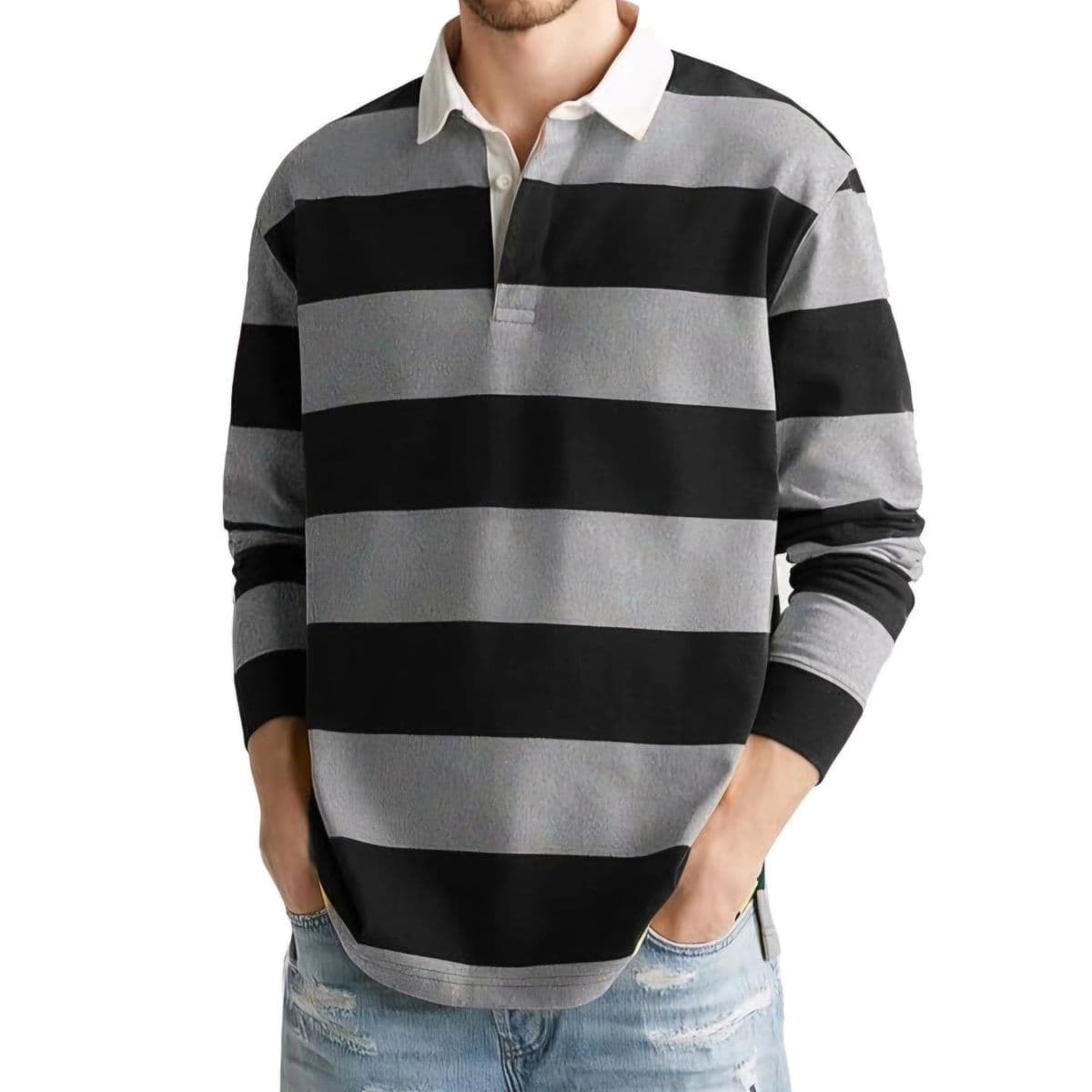 Striped Polo Tee